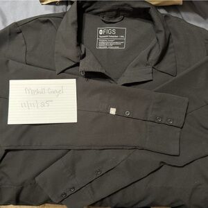 Figs Women's Dark Gray Long Sleeve Top